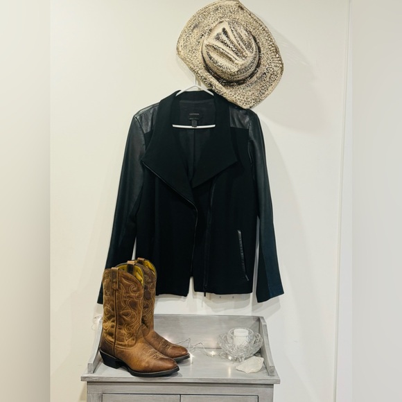 Danier Leather and Fabric Jacket - Picture 2 of 11